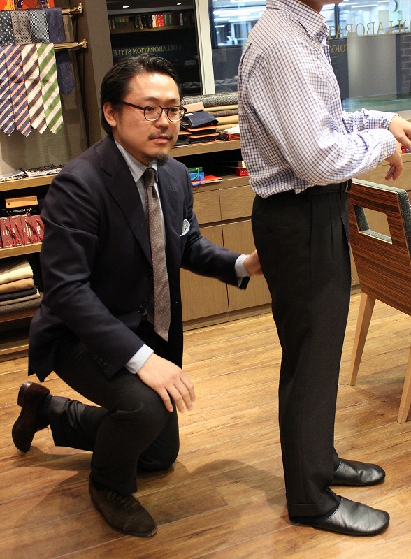 パンタロナイオ尾作隼人のビスポークパンツ ＜ドイツからのお客様の場合＞