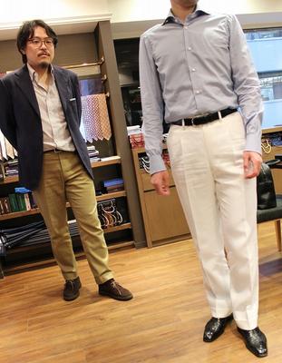 BESPOKE PANTS by OSAKU HAYATO
Fabric：Caccioppoli Irish Linen