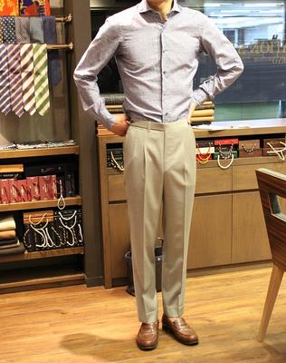 BESPOKE PANTS by OSAKU HAYATO
Fabric：DRAPERS 100％Wool（Super110's)