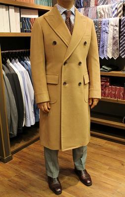 Model：BLACK LABEL　DOUBLE CHESTER COAT
Fabric：100％Cashmere