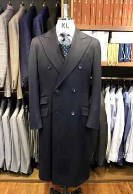 Model：BLACK LABEL　DOUBLE CHESTER COAT
Fabric：Ermenegildo Zegna　100％Cashmere