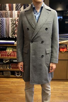 Model：DOUBLE POLO COAT
Fabric：COLOMBO 100％Wool