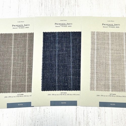 2025年春夏シーズンの新作生地のご紹介 LORO PIANA & SOLBIATI