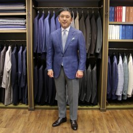 軽くて艶のきれいなジャケット生地 PIACENZA 