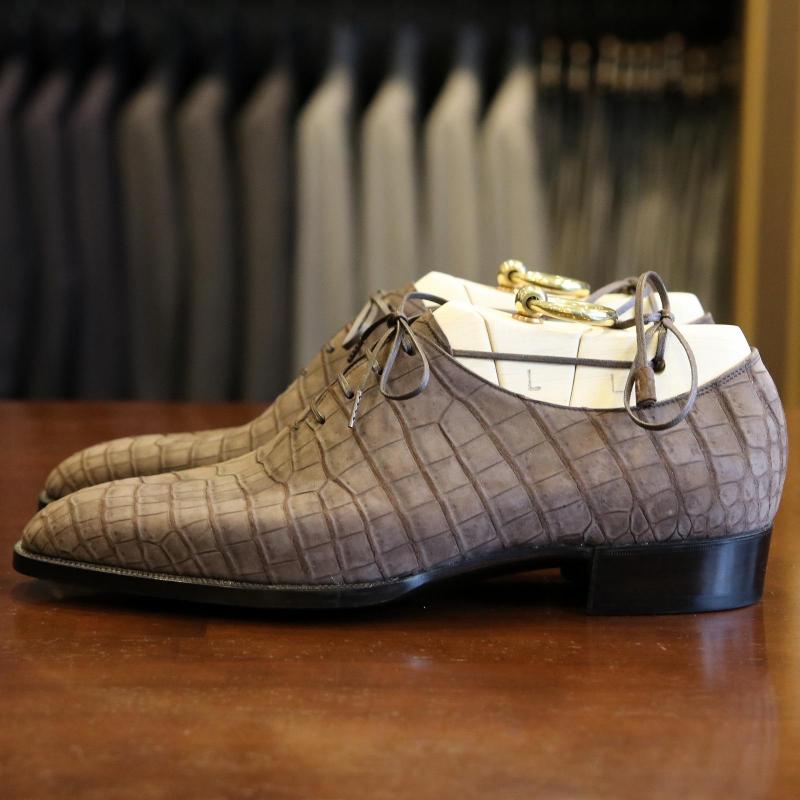 BESPOKE SHOES by YUKI SHIRAHAMA BOTTIER
Crocodile Nubuck Holecut