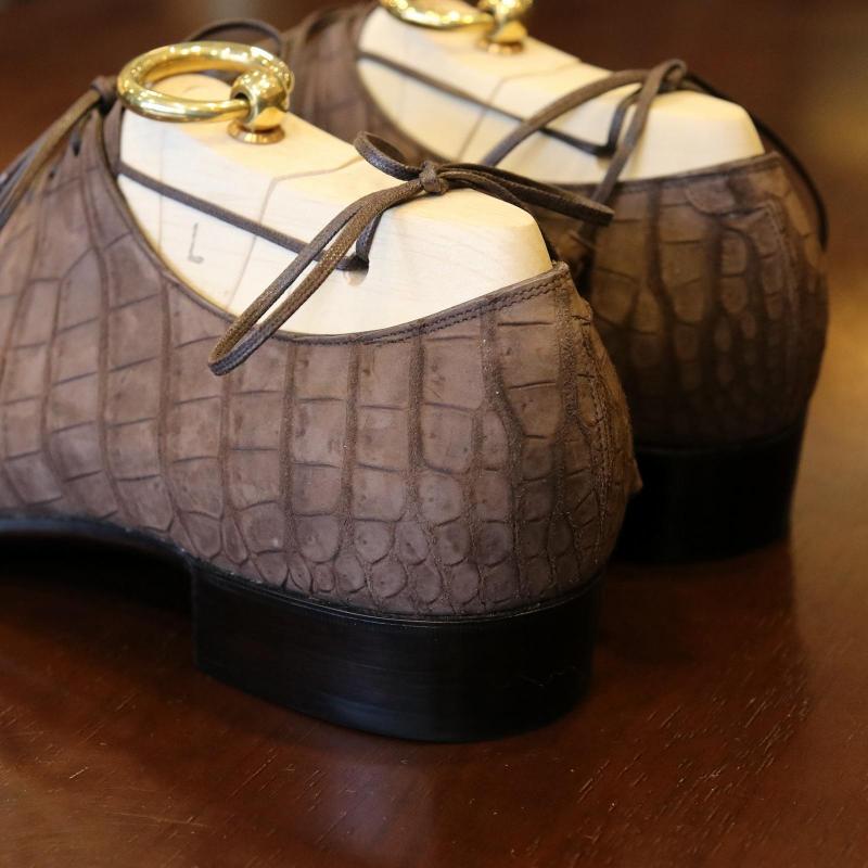 BESPOKE SHOES by YUKI SHIRAHAMA BOTTIER
Crocodile Nubuck Holecut