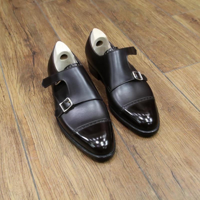 BESPOKE SHOES by YUKI SHIRAHAMA BOTTIER 
Double monk strap