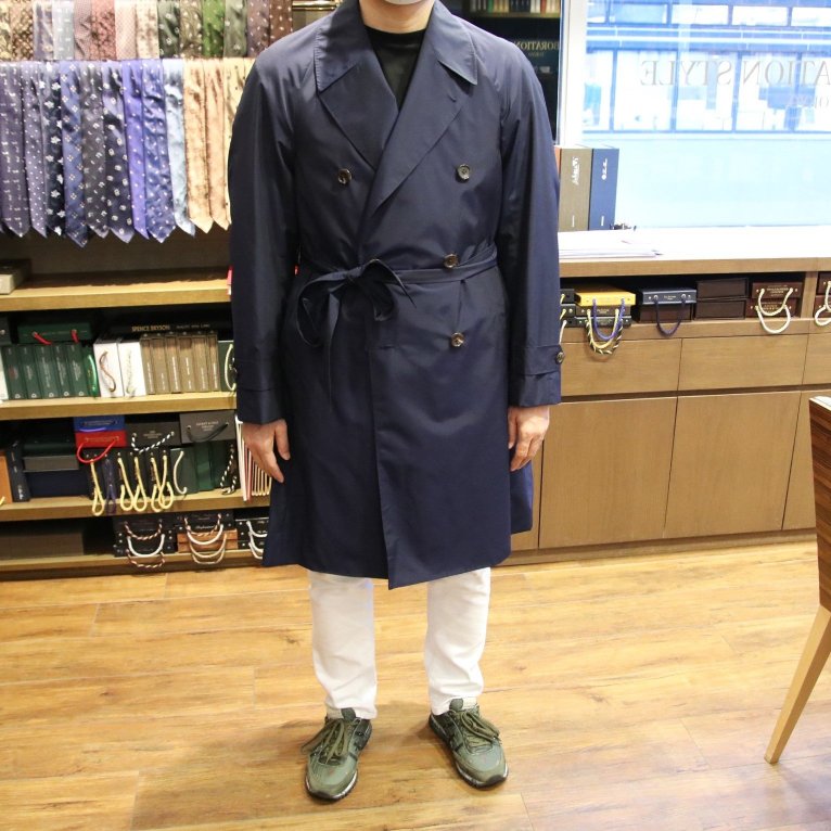 MODEL：DOUBLE RAGLANSLEEVE COAT
FABRIC：LORO PIANA RAINSYSTEM® WOOL&NYLON 