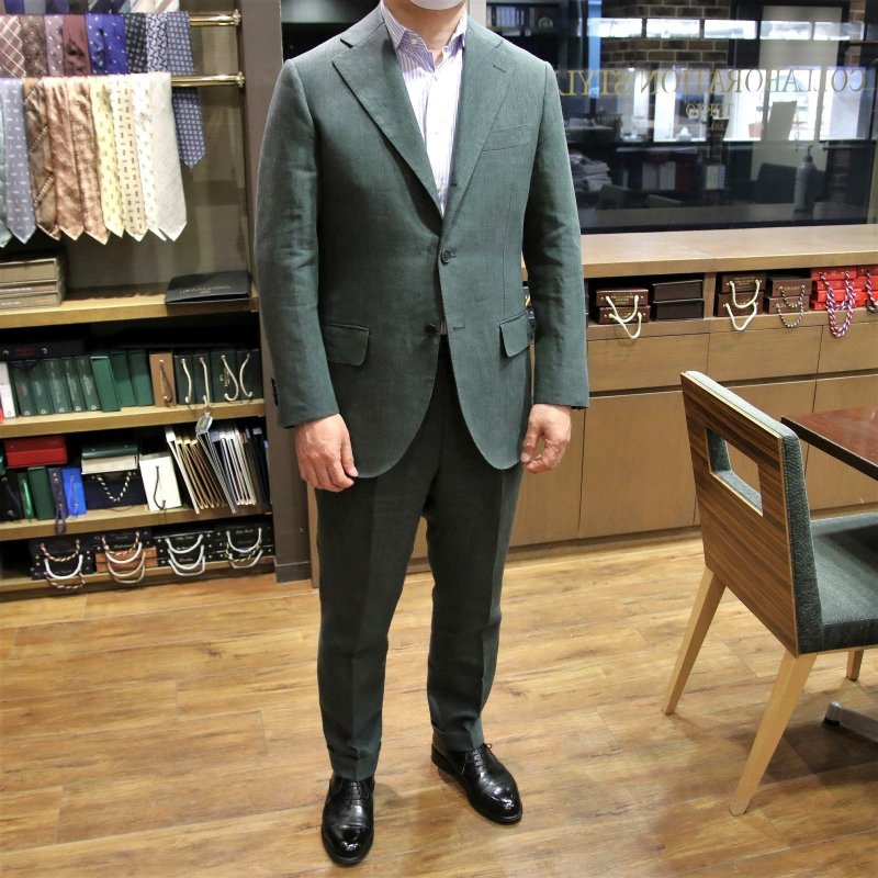 MODEL：BLACK LABEL
FABRIC：SPENCE BRYSON　100％LINEN