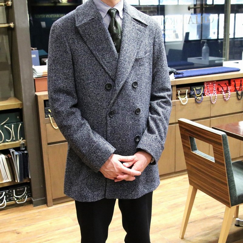 MODEL：PEA COAT（GIACCONE）
FABRIC：Cloth Ermenegildo Zegna 