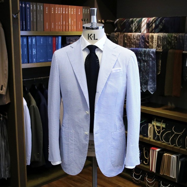 MODEL：BLACK LABEL
FABRIC：Caccioppoli 100％COTTON SEERSUCKER