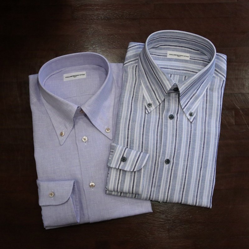 FABRIC：
L）SPENCE BRYSON 100％LINEN
R）Caccioppoli 100％LINEN