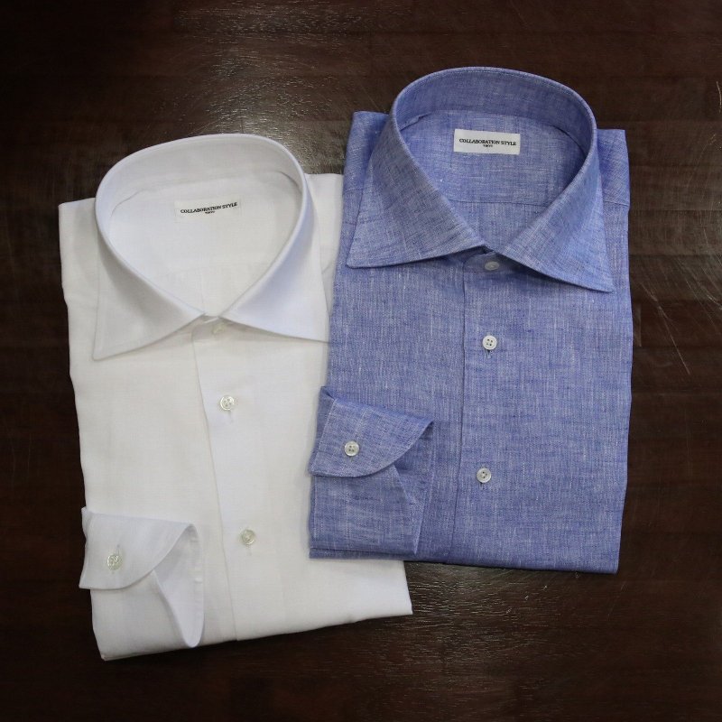 FABRIC：
L）SPENCE BRYSON 100％LINEN
R）ALBINI 100％LINEN