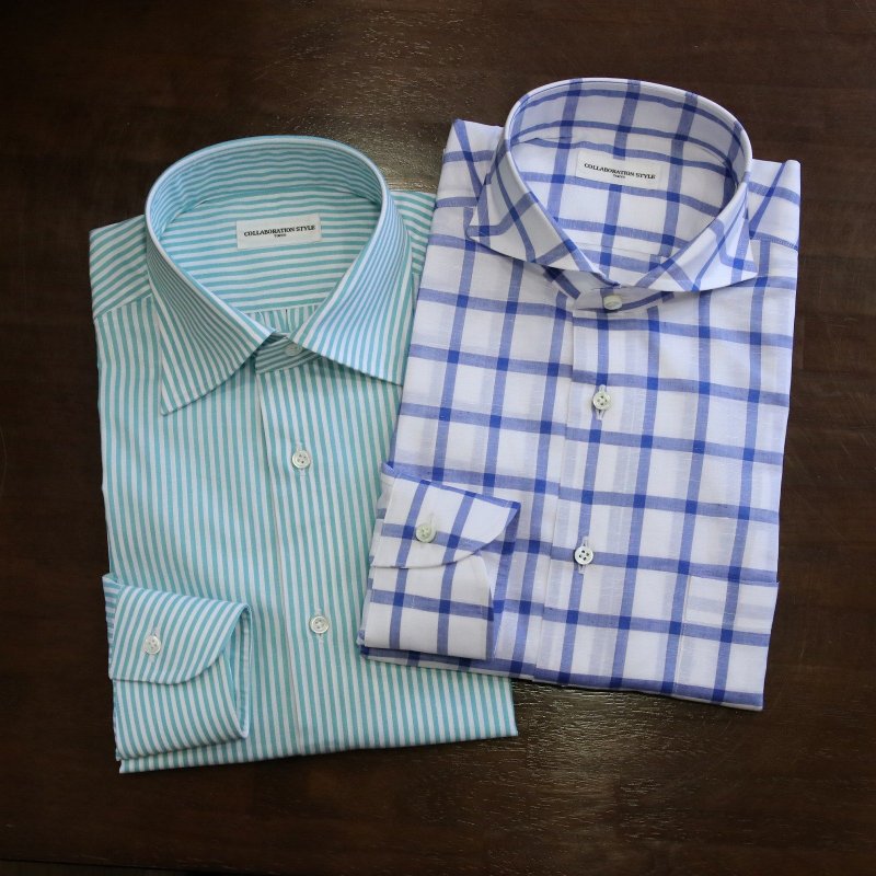 FABRIC：
L）Caccioppoli 100％COTTON
R）Caccioppoli COTTON＆LINEN