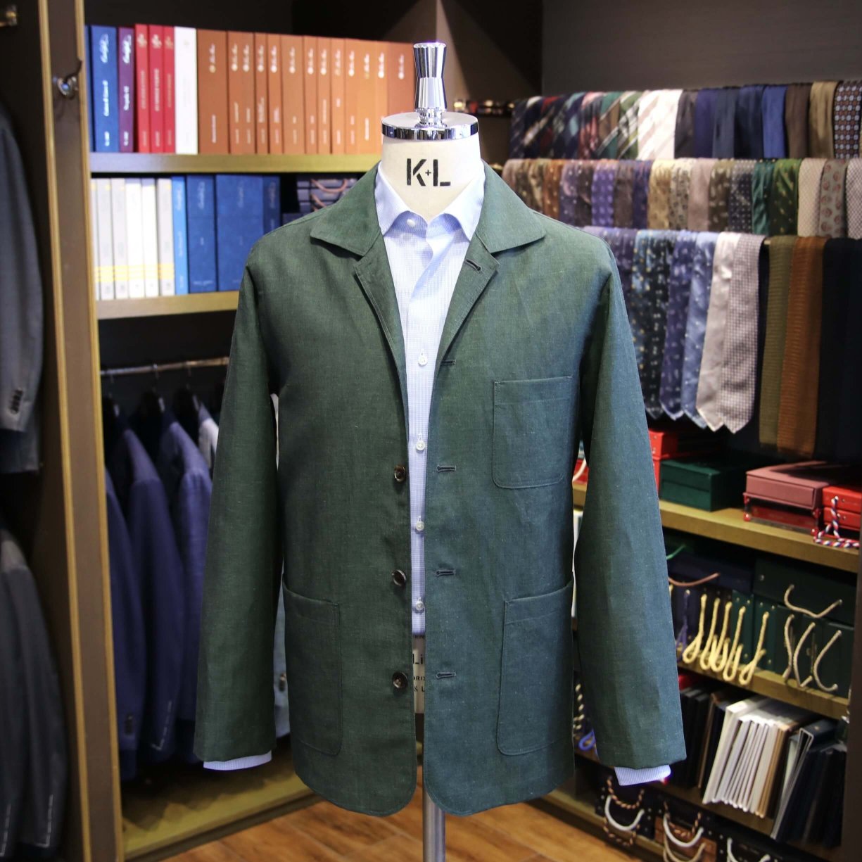 MODEL：CHORE JACKET
FABRIC：Vitale Barberis Canonico Wool&Linen